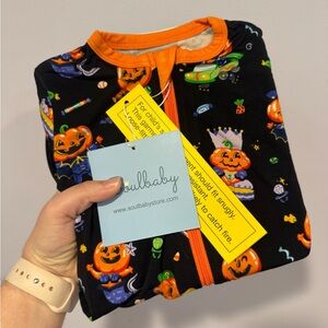 NWT Bamboo Pumpkin costumes Soulbaby zippie